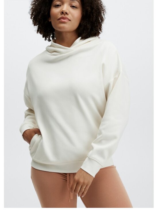 Fabletics Sweaters - Fabletics Eco Go-To Pocket Hoodie – Ivory Color - Size M / NWT